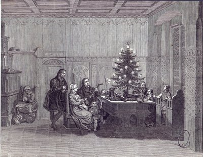 Christmas Eve in Germany: Martin Luther and his family, from 